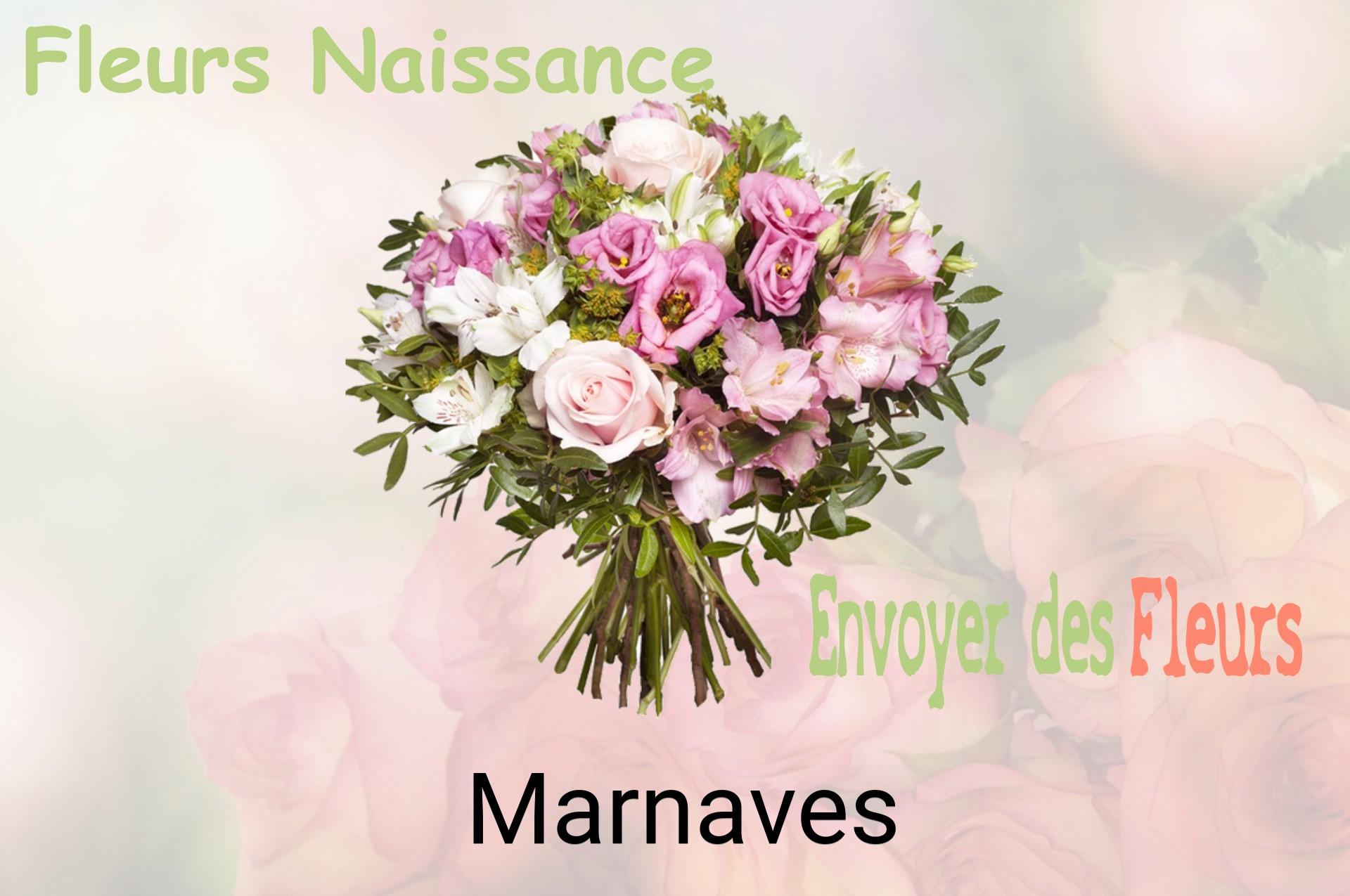 Bouquet de fleurs de naissance livré à Marnaves