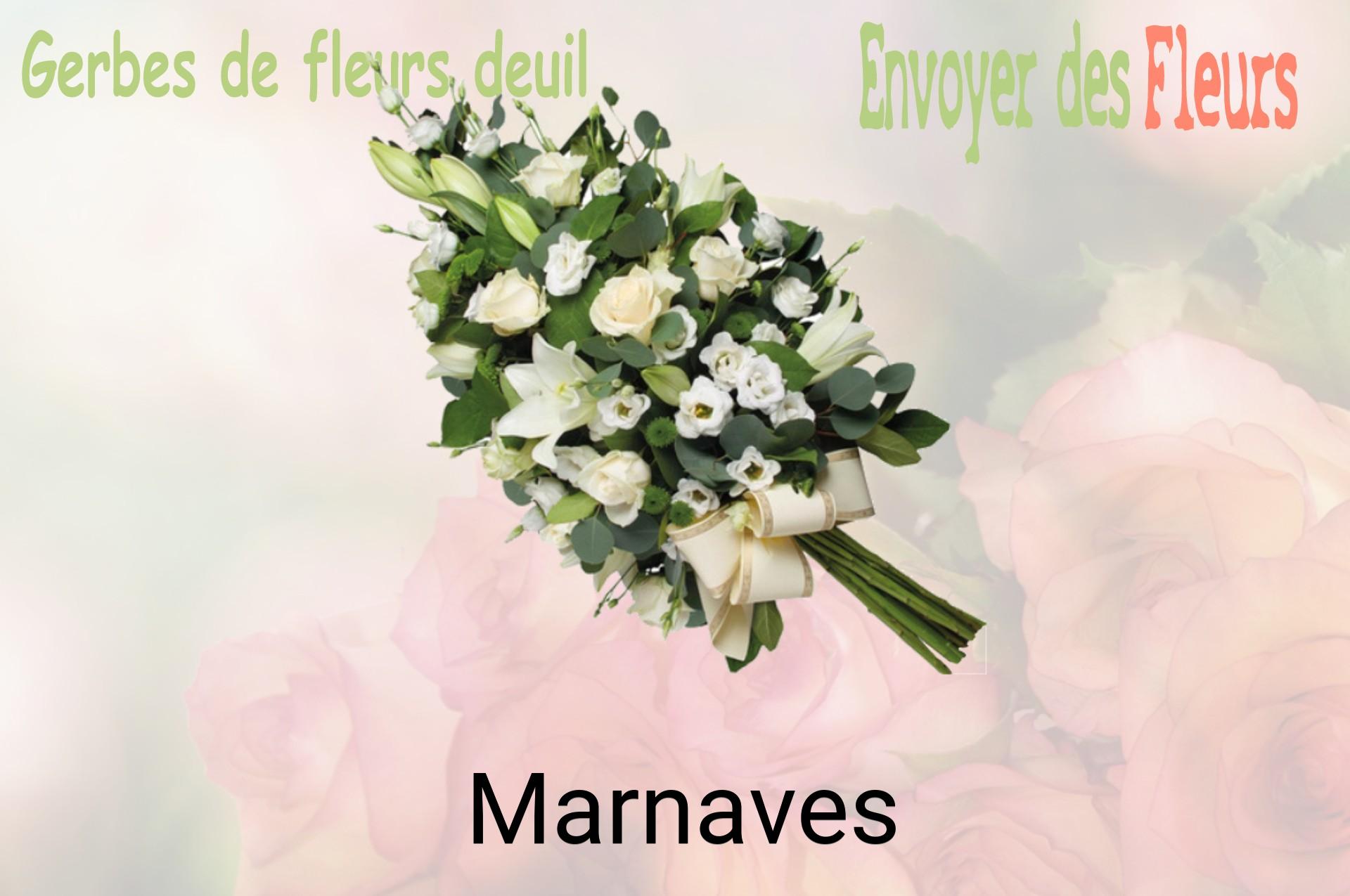 Gerbe de fleurs de deuil livrée à Marnaves